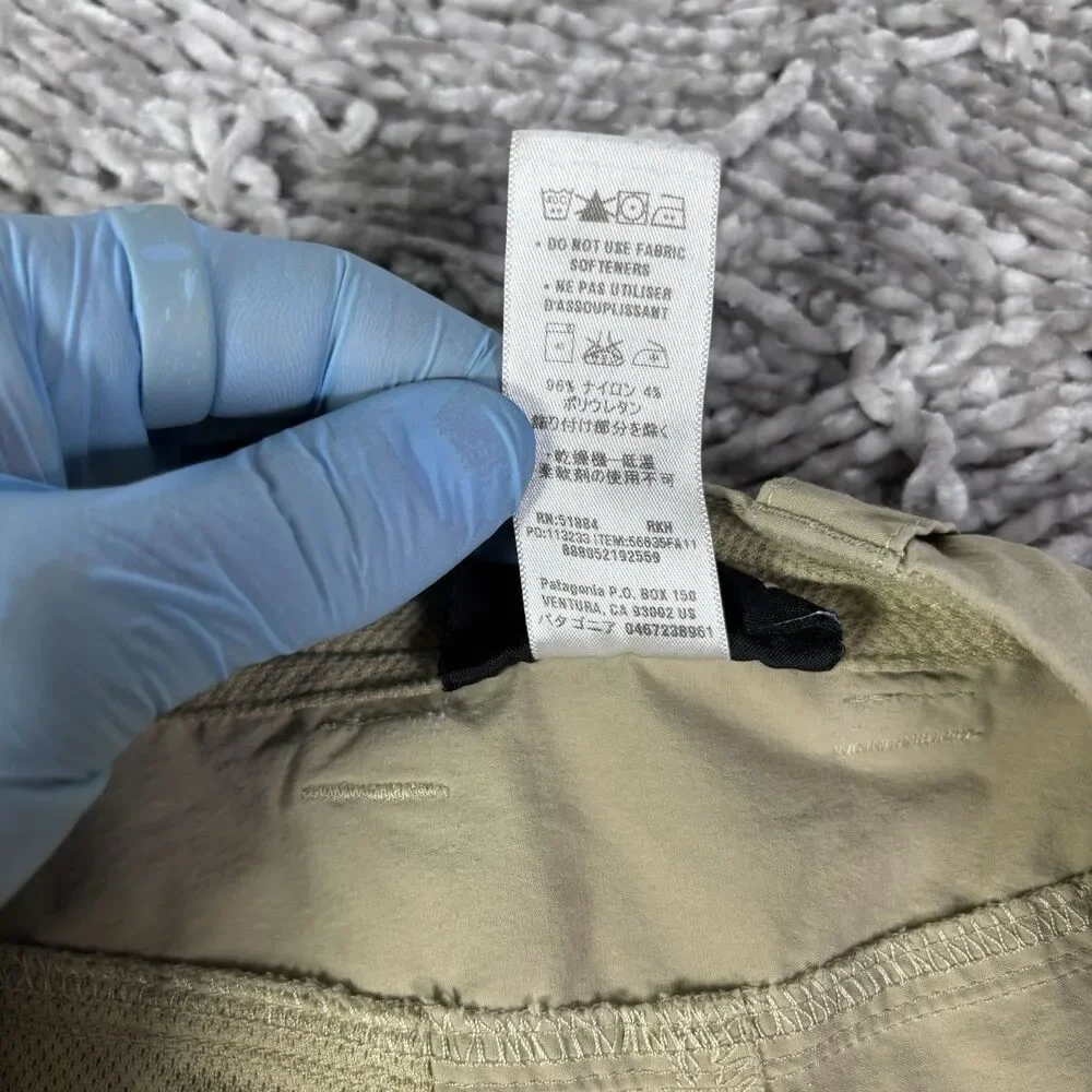 Patagonia Rock Guide Pants Mens 36 Beige Cargo Lightweight Utility Hiking Nature